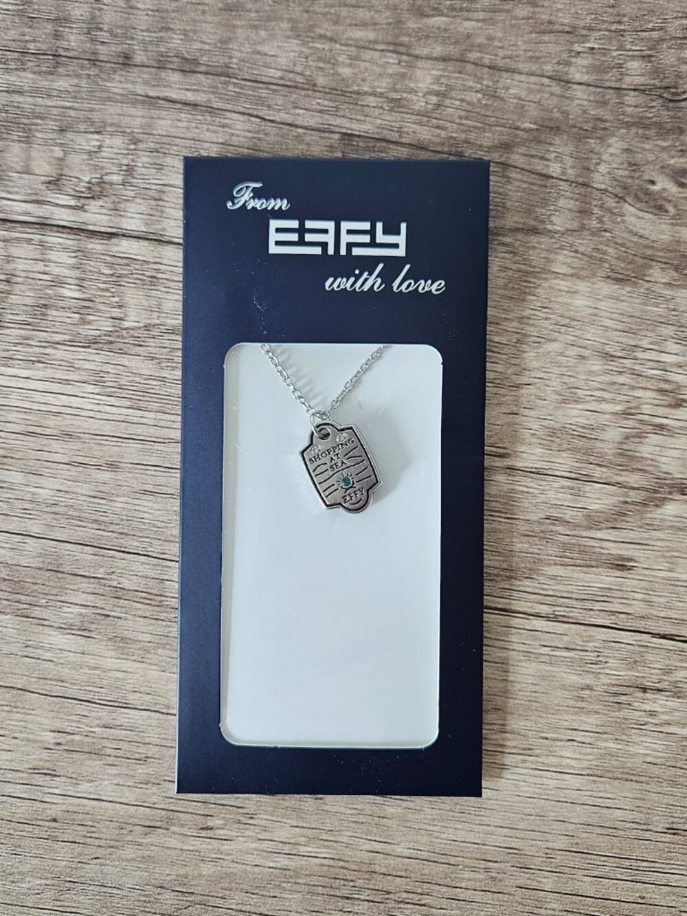 [NIB] Effy Shopping At Sea Charm On Silver Tone Necklace - Picture 3 of 5